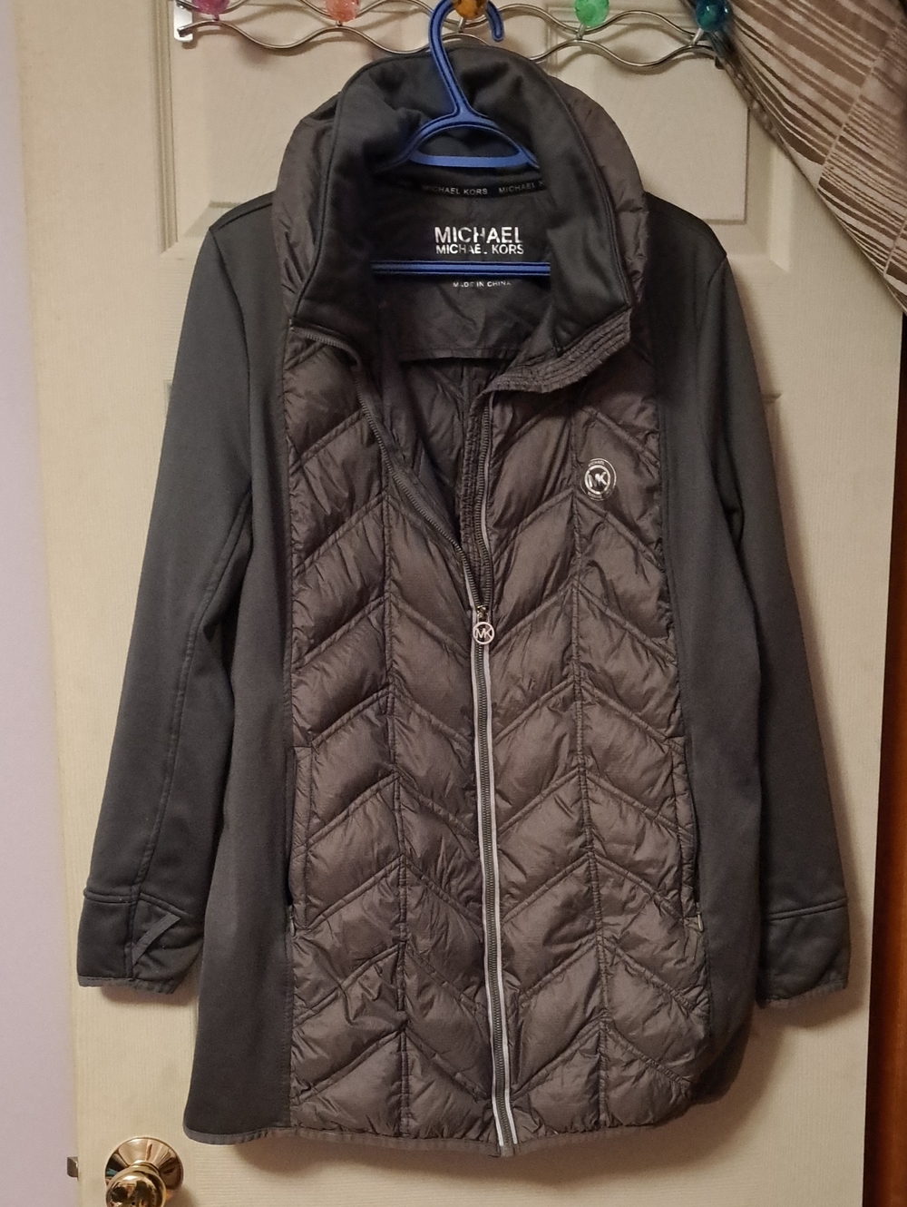 Michael Kors Kids Gray Quilted Front Softshell Jacket